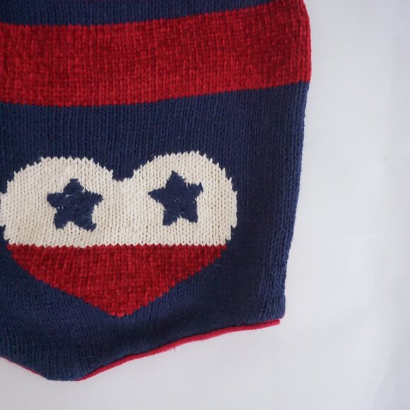 VTG Marsh Landing Patriotic Knit Sweater Vest Stars Stripes Americana Holiday S - Picture 4 of 8